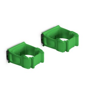 Vikan Toolflex One Holder TF2-6 Green - 2-Pack with Wall Adapter for Efficient Tool Organization